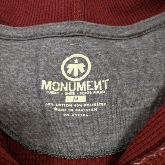 Hooded Thermal Henley Shirt NWOT - Picture 2 of 3